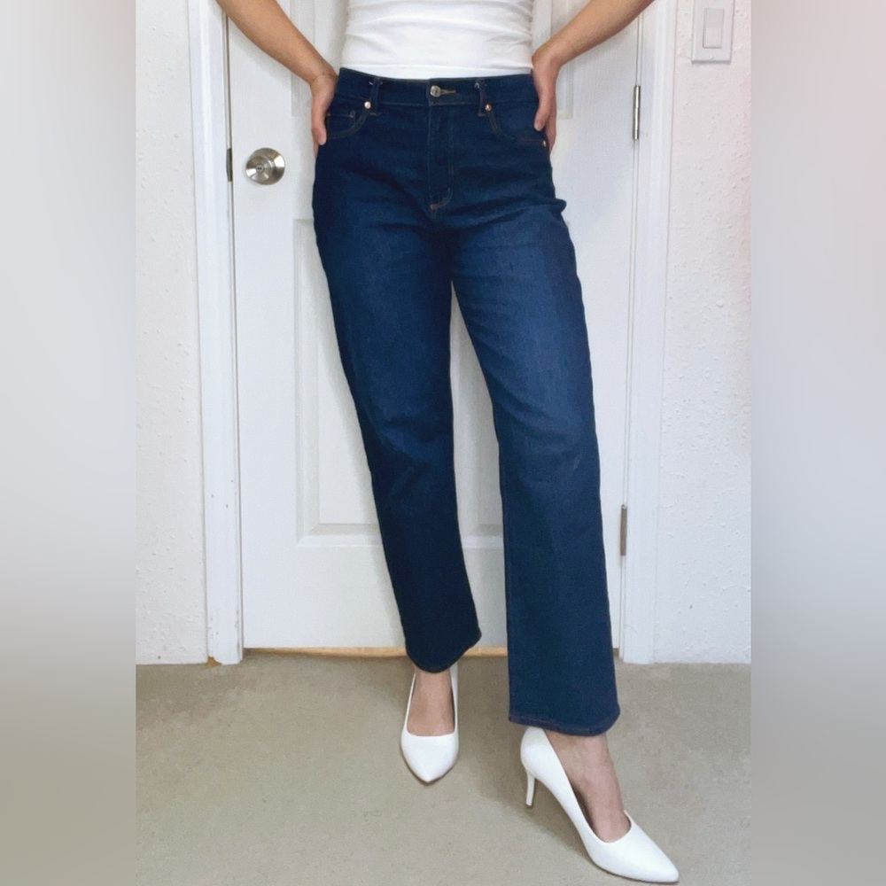 Loft “The Straight” Dark Wash Denim
